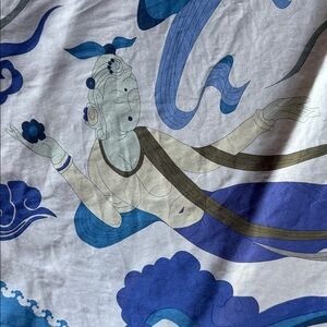 Silk Mermaid print with stylized clouds 🎁